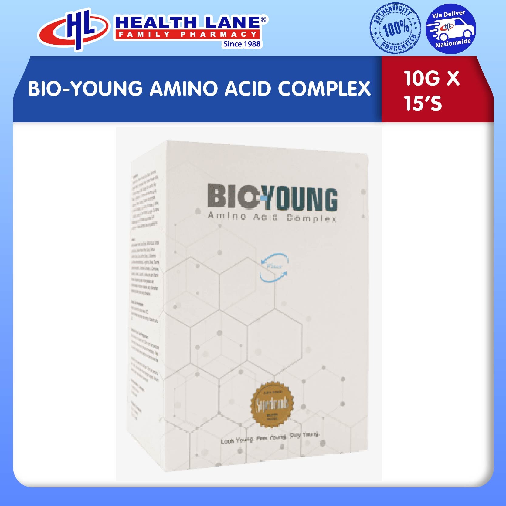 BIO-YOUNG AMINO ACID COMPLEX (10GX15'S)